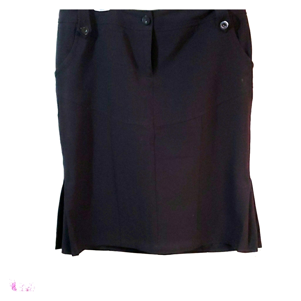 Vintage Bisou 14 pencil skirt w/ side flares